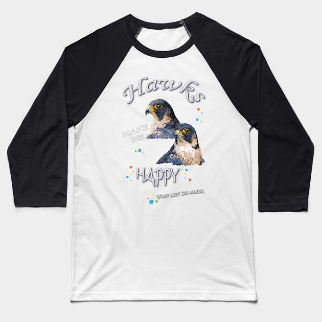 peregrine falcon Baseball T-Shirt by obscurite